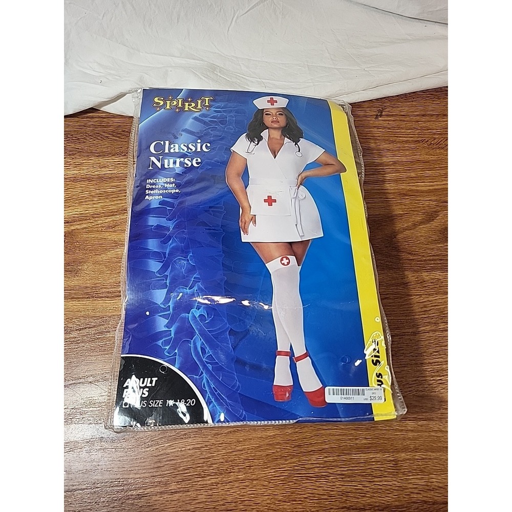 Spirit‎ Classic Nurse Size 1x 18-20 4 Piece Costume